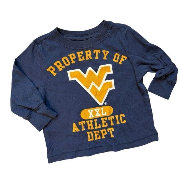 Baby Unisex University WVU West Virginia University Long Sleeve Tee Shirt 12-18 - Picture 1 of 1
